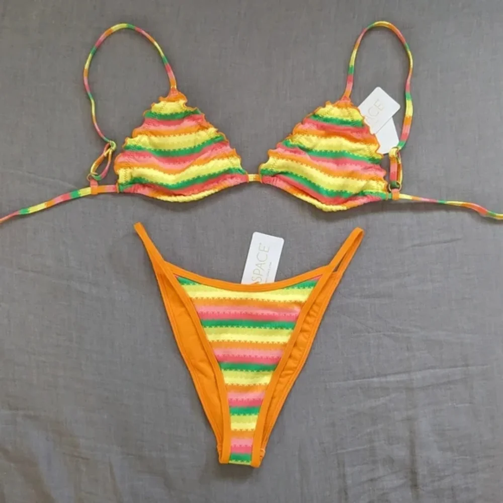 L*Space Maggie Tommy Bikini Set Under the Sun Striped